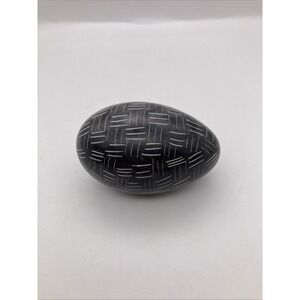 Besmo Carved Stone Geometric Egg
